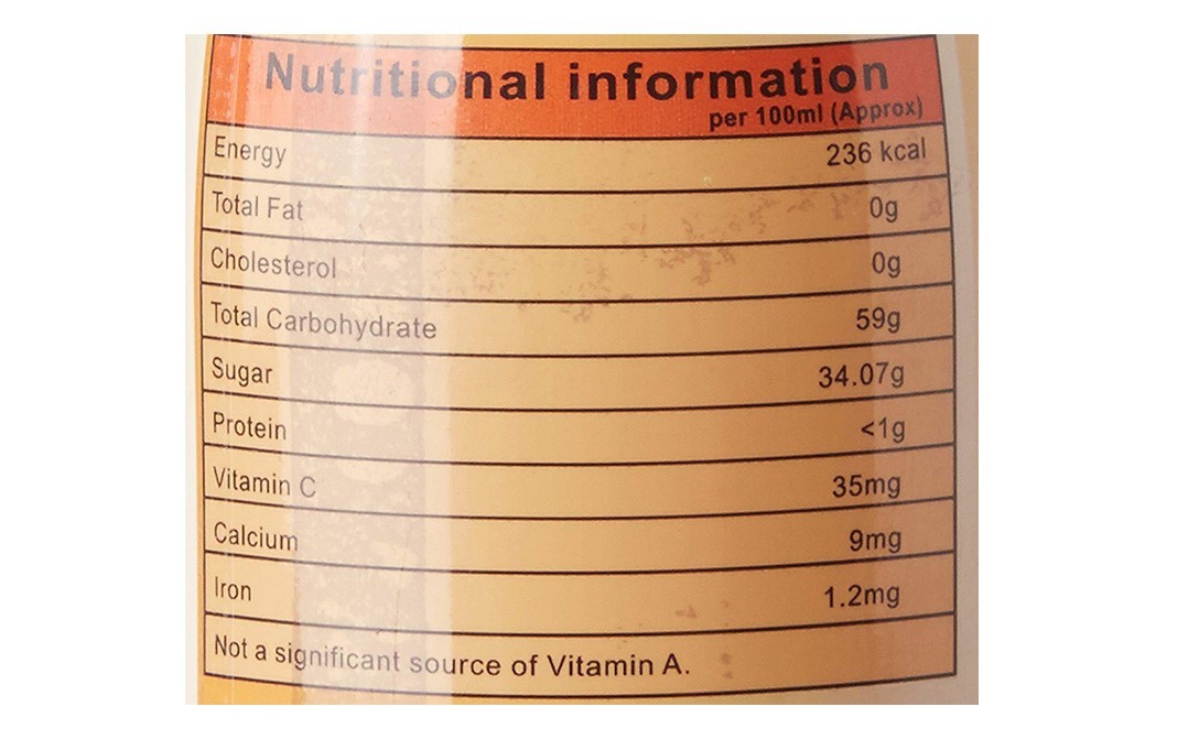 Patanjali Orange Squash    Bottle  750 millilitre
